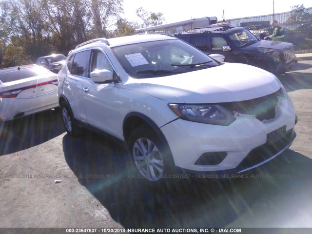 5N1AT2MK9EC793268 - 2014 NISSAN ROGUE S/SL/SV WHITE photo 1