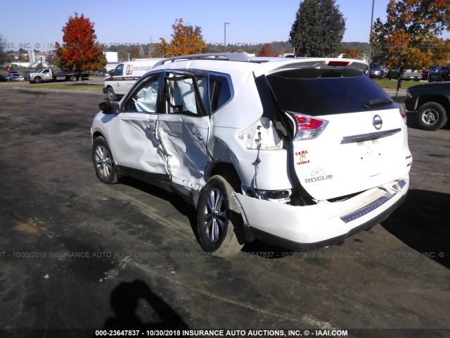 5N1AT2MK9EC793268 - 2014 NISSAN ROGUE S/SL/SV WHITE photo 3