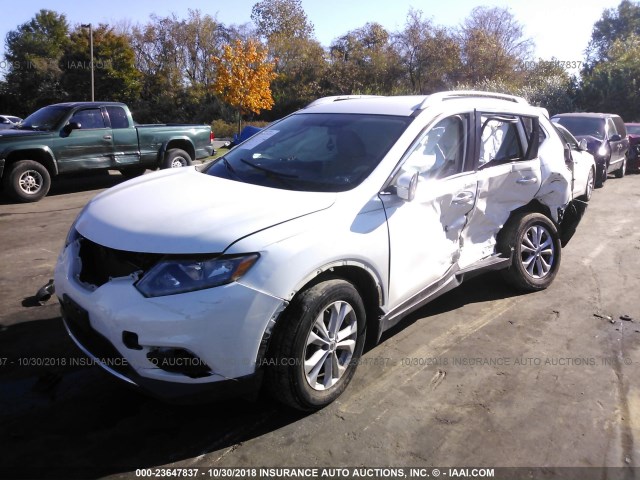 5N1AT2MK9EC793268 - 2014 NISSAN ROGUE S/SL/SV WHITE photo 6