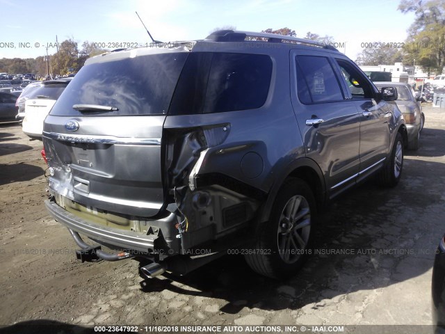 1FMHK7D85BGA18893 - 2011 FORD EXPLORER XLT GRAY photo 4