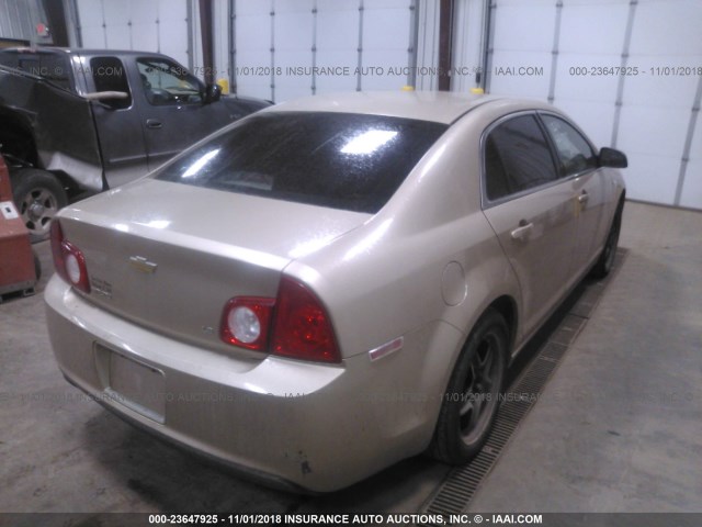 1G1ZG57N68F223839 - 2008 CHEVROLET MALIBU LS 金色 照片 4