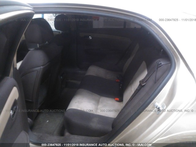 1G1ZG57N68F223839 - 2008 CHEVROLET MALIBU LS 金色 照片 8