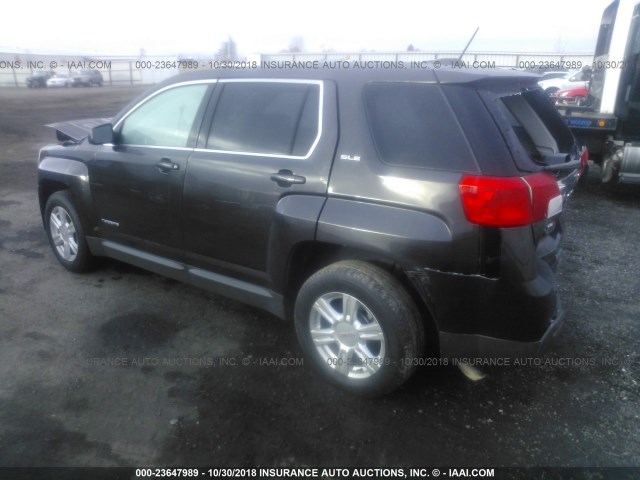 2GKFLVEK2F6173077 - 2015 GMC TERRAIN SLE GRAY photo 3