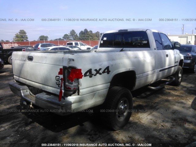 1B7KF23Z71J511598 - 2001 DODGE RAM 2500 WHITE photo 4