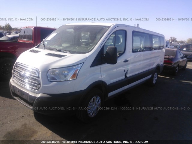 1FBZX2ZM6FKA64730 - 2015 FORD TRANSIT T-350 WHITE photo 2