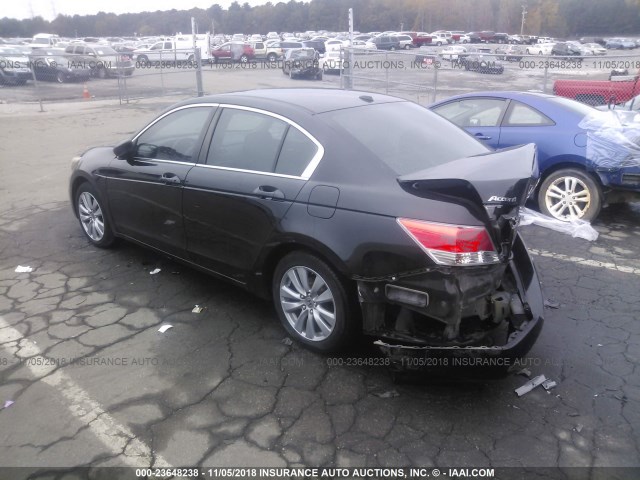 1HGCP2F83BA004348 - 2011 HONDA ACCORD EXL BLACK photo 3