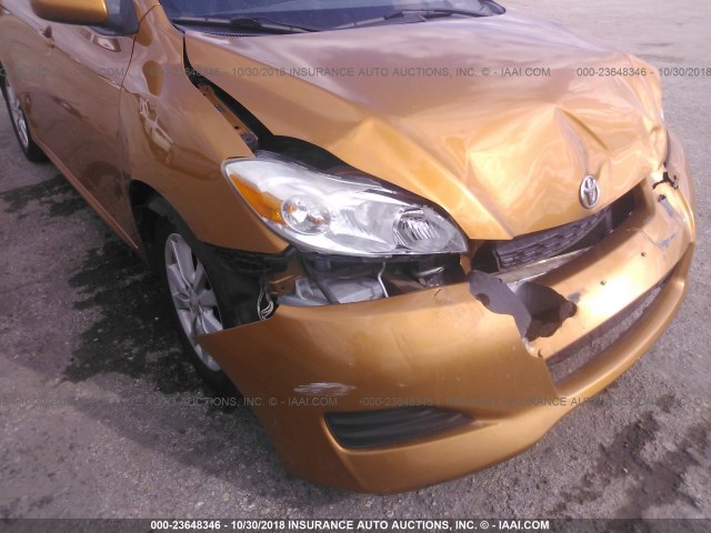 2T1KU40E69C078270 - 2009 TOYOTA COROLLA MATRIX  ORANGE photo 6