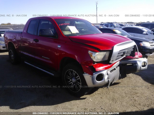 5TFRT54117X006986 - 2007 TOYOTA TUNDRA DOUBLE CAB SR5 RED photo 1