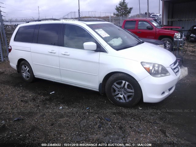 5FNRL38796B458311 - 2006 HONDA ODYSSEY EXL WHITE photo 1