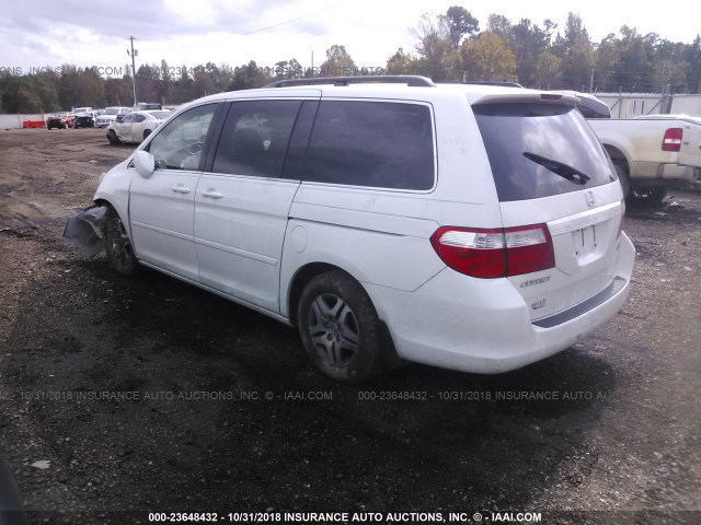 5FNRL38796B458311 - 2006 HONDA ODYSSEY EXL WHITE photo 3