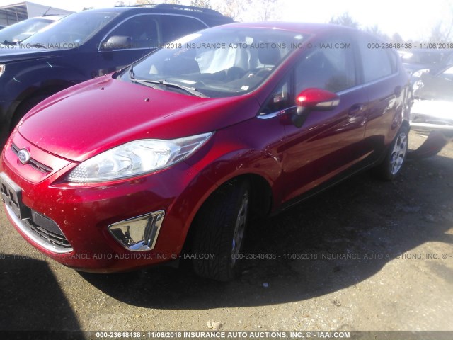 3FADP4FJ9BM103864 - 2011 FORD FIESTA SES RED photo 2