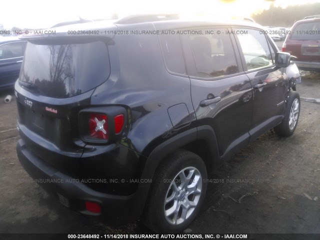 ZACCJBBT1FPB98667 - 2015 JEEP RENEGADE LATITUDE BLACK photo 4