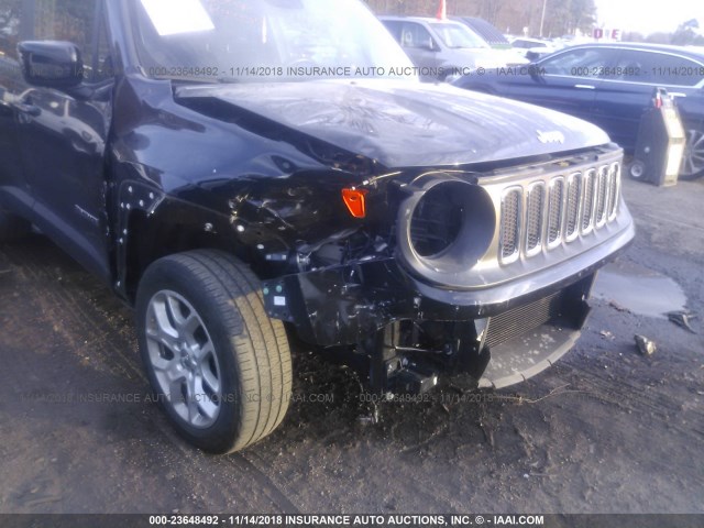 ZACCJBBT1FPB98667 - 2015 JEEP RENEGADE LATITUDE BLACK photo 6