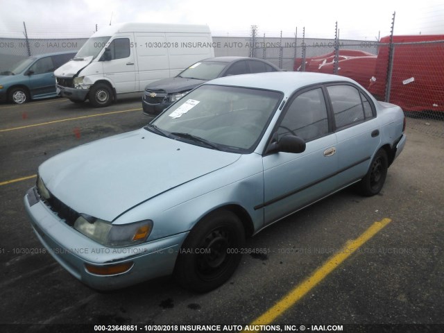 1NXAE09BXSZ260746 - 1995 TOYOTA COROLLA LE/DX TEAL photo 2