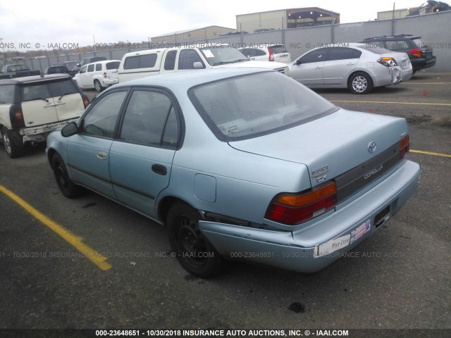 1NXAE09BXSZ260746 - 1995 TOYOTA COROLLA LE/DX TEAL photo 3