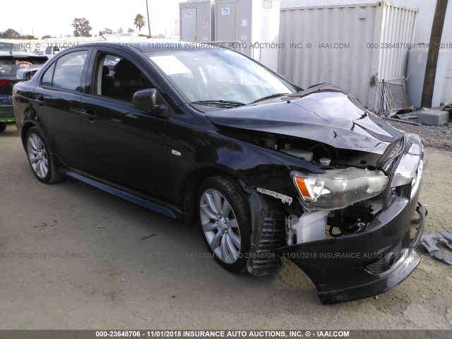 JA32U8FW5BU005356 - 2011 MITSUBISHI LANCER GTS BLACK photo 1