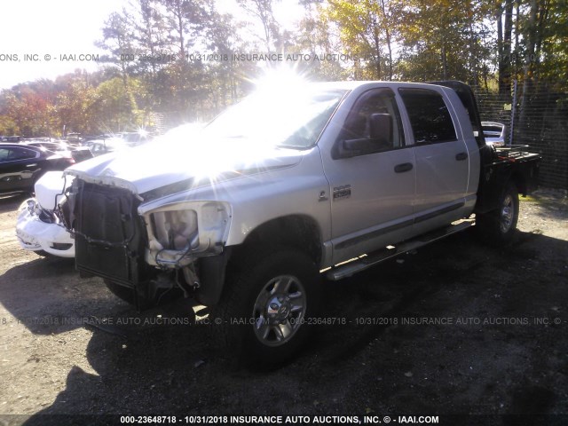 3D7KR29A37G826357 - 2007 DODGE RAM 2500 SILVER photo 2
