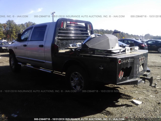 3D7KR29A37G826357 - 2007 DODGE RAM 2500 SILVER photo 3