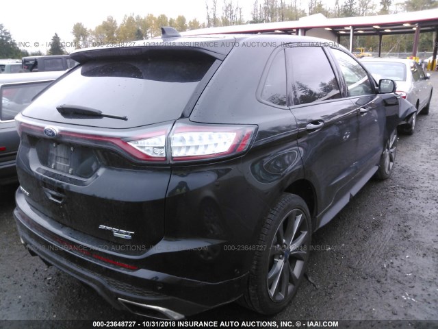 2FMPK4AP3GBC01102 - 2016 FORD EDGE SPORT BLACK photo 4