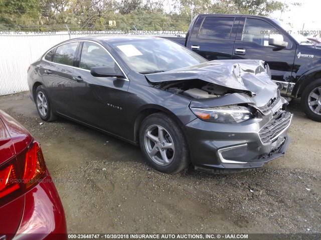 1G1ZB5STXHF226912 - 2017 CHEVROLET MALIBU LS 灰色 照片 1