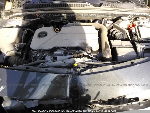 1G1ZB5STXHF226912 - 2017 CHEVROLET MALIBU LS 灰色 照片 10