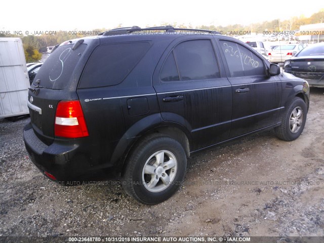 KNDJD736675717873 - 2007 KIA SORENTO EX/LX BLACK photo 4