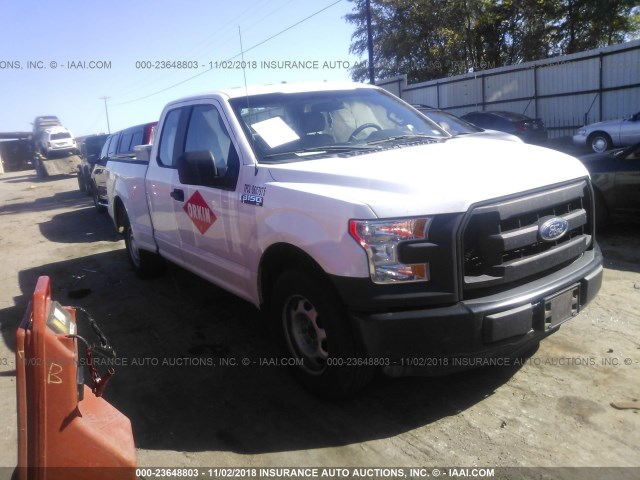 1FTEX1C80FFA90524 - 2015 FORD F150 SUPER CAB WHITE photo 1