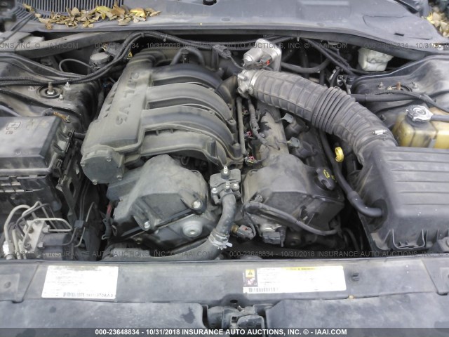 2D4FV47T88H109609 - 2008 DODGE MAGNUM BLACK photo 10