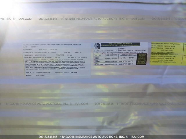 5SFPB3623HE344825 - 2017 HEARTLAND OTHER  未知 照片 9