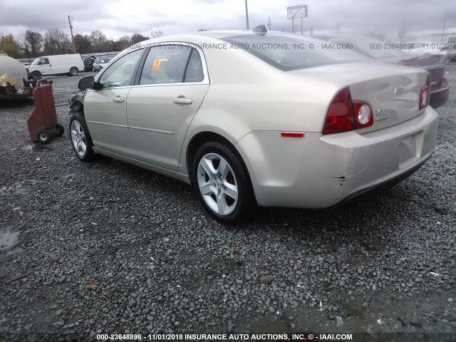 1G1ZB5E09CF195632 - 2012 CHEVROLET MALIBU LS 香槟色 照片 3