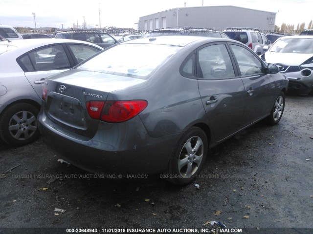 KMHDU46D39U624836 - 2009 HYUNDAI ELANTRA GLS/SE GRAY photo 4