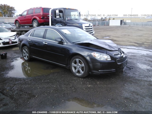 1G1ZC5E03CF264070 - 2012 CHEVROLET MALIBU 1LT BLACK photo 1