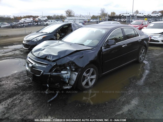 1G1ZC5E03CF264070 - 2012 CHEVROLET MALIBU 1LT BLACK photo 2