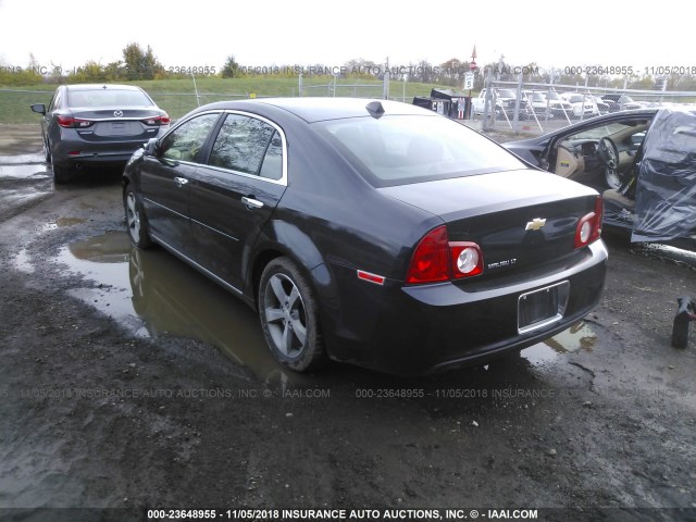 1G1ZC5E03CF264070 - 2012 CHEVROLET MALIBU 1LT BLACK photo 3