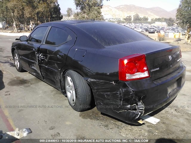 2B3CA3CV5AH290480 - 2010 DODGE CHARGER SXT BLACK photo 3