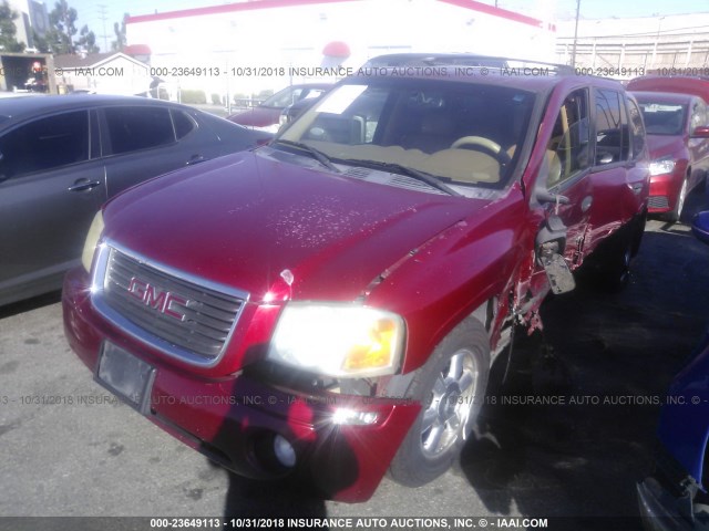 1GKDS13S732225348 - 2003 GMC ENVOY RED photo 2