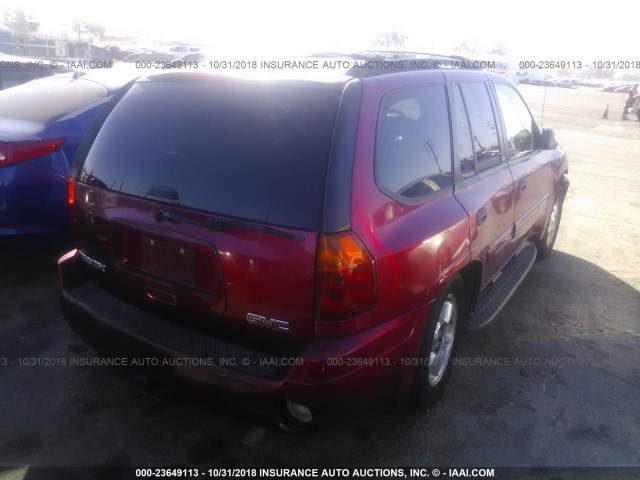 1GKDS13S732225348 - 2003 GMC ENVOY RED photo 4