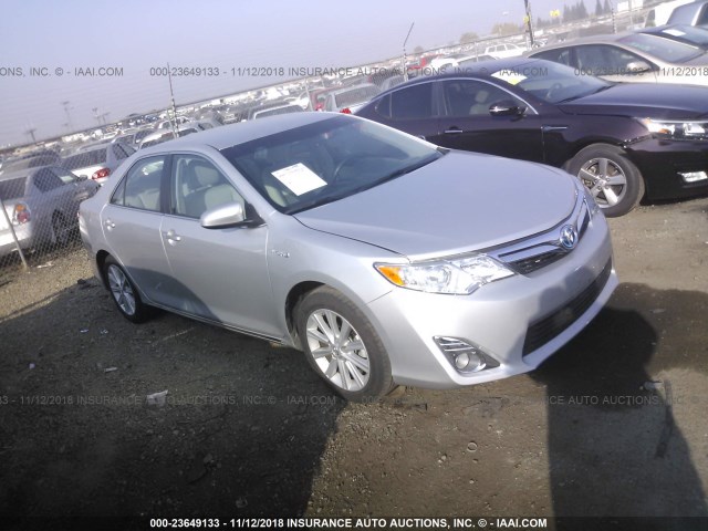 4T1BD1FK0DU096847 - 2013 TOYOTA CAMRY HYBRID/LE/XLE SILVER photo 1