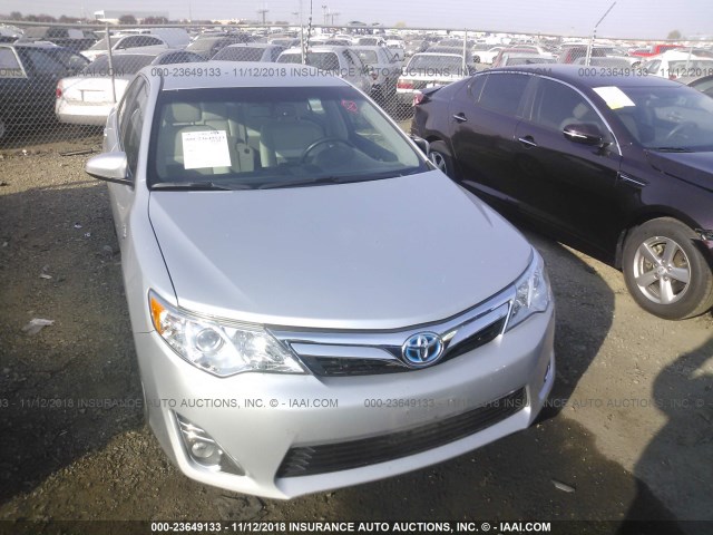 4T1BD1FK0DU096847 - 2013 TOYOTA CAMRY HYBRID/LE/XLE SILVER photo 6