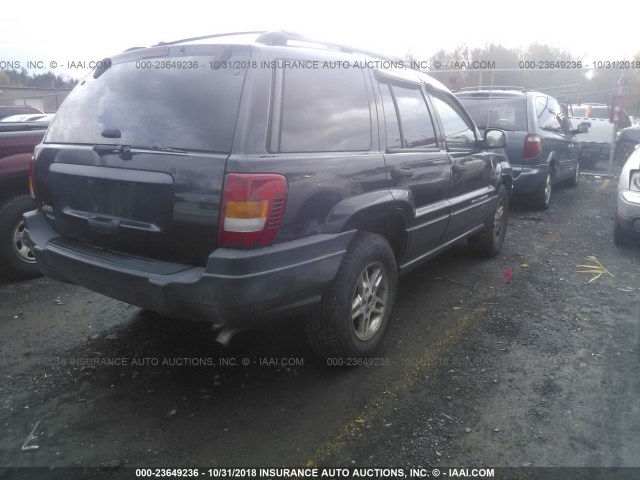 1J4GW48S74C355627 - 2004 JEEP GRAND CHEROKEE LAREDO/COLUMBIA/FREEDOM 黑色 照片 4