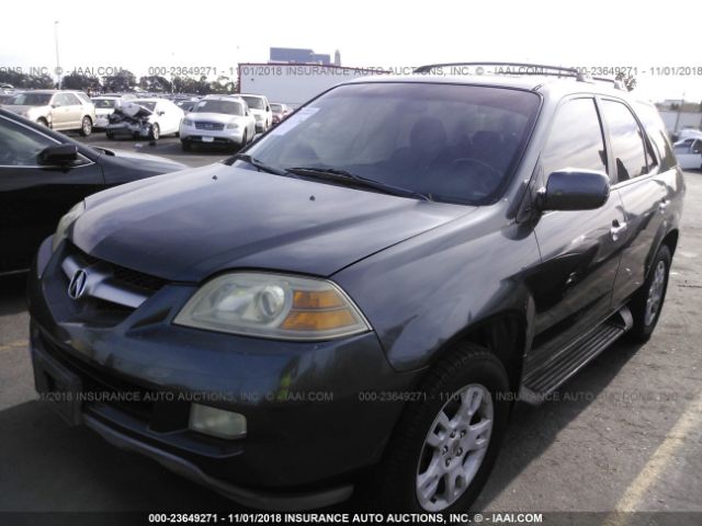 2HNYD18944H530936 - 2004 ACURA MDX TOURING GRAY photo 2