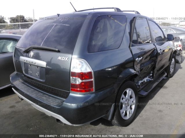 2HNYD18944H530936 - 2004 ACURA MDX TOURING GRAY photo 4