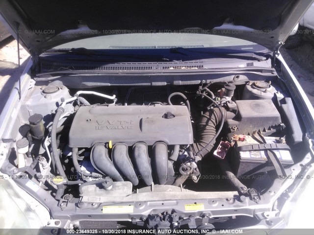 1NXBR32E34Z331383 - 2004 TOYOTA COROLLA CE/LE/S GRAY photo 10