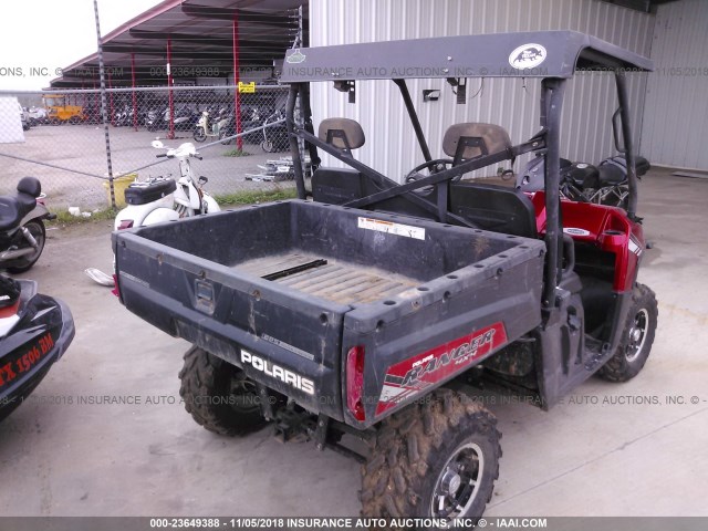 4XATH7EA6E2301617 - 2014 POLARIS RANGER 800 XP EPS RED photo 4