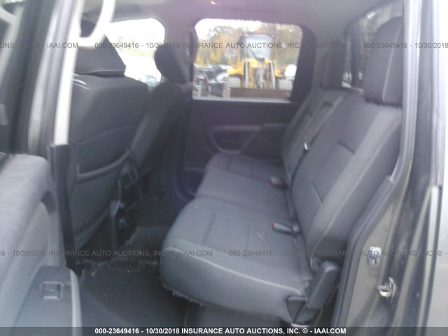 1N6AA0EC9FN501899 - 2015 NISSAN TITAN S/SV/SL/PRO-4X GRAY photo 8