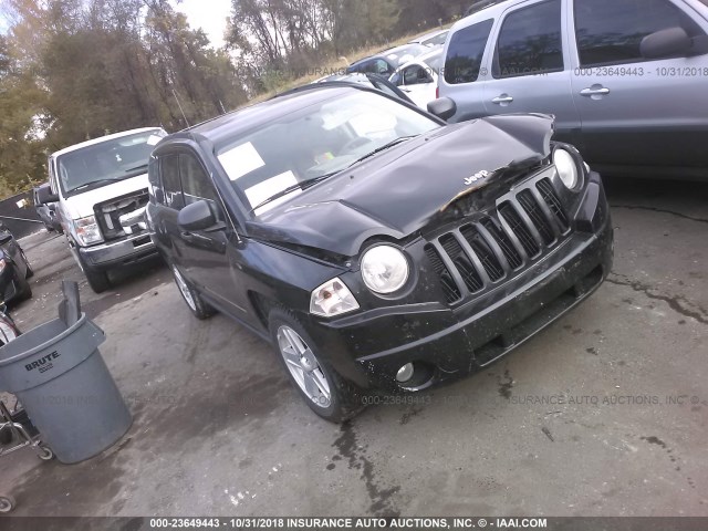 1J8FT47W78D698140 - 2008 JEEP COMPASS SPORT BLACK photo 1