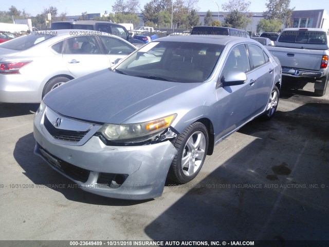 JH4CU26649C000151 - 2009 ACURA TSX BLUE photo 2