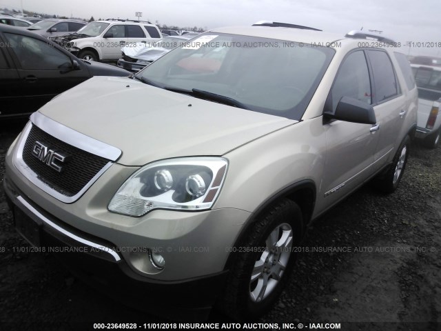 1GKER13778J264675 - 2008 GMC ACADIA SLE GOLD photo 2