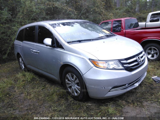 5FNRL5H62EB087154 - 2014 HONDA ODYSSEY EXL SILVER photo 1