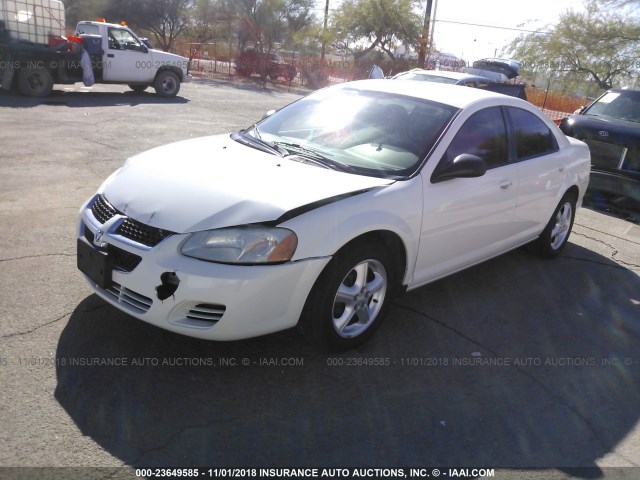 1B3EL46J45N593944 - 2005 DODGE STRATUS SXT WHITE photo 2